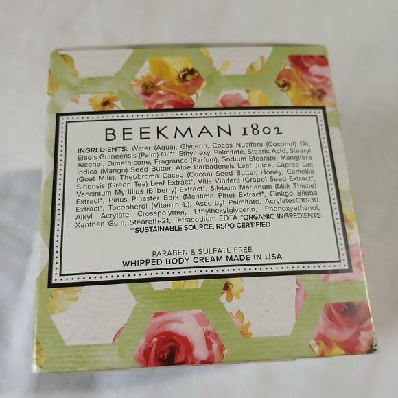 Beekman 1802 APRICOT & HONEY TEA 8 oz whipped body cream pure goat milk NIB - Picture 4 of 6